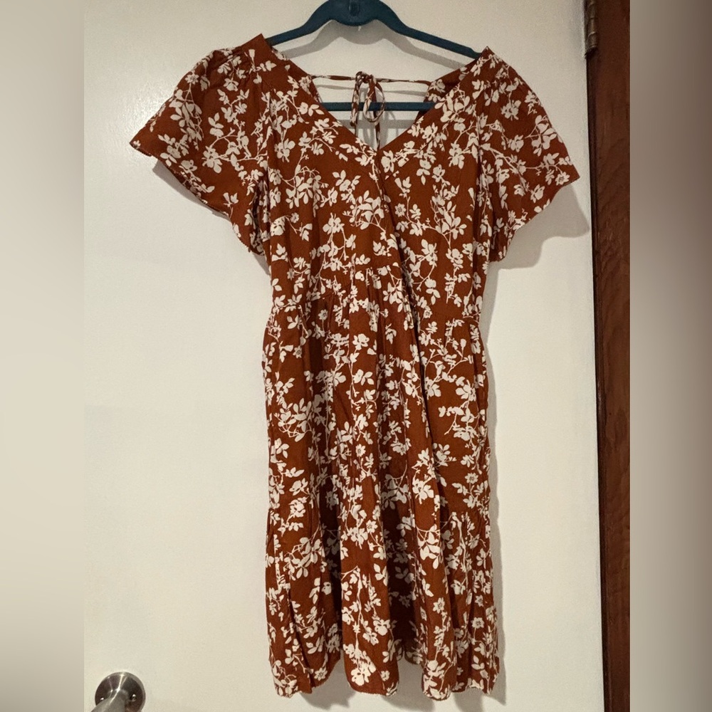 Floral Brown Dress